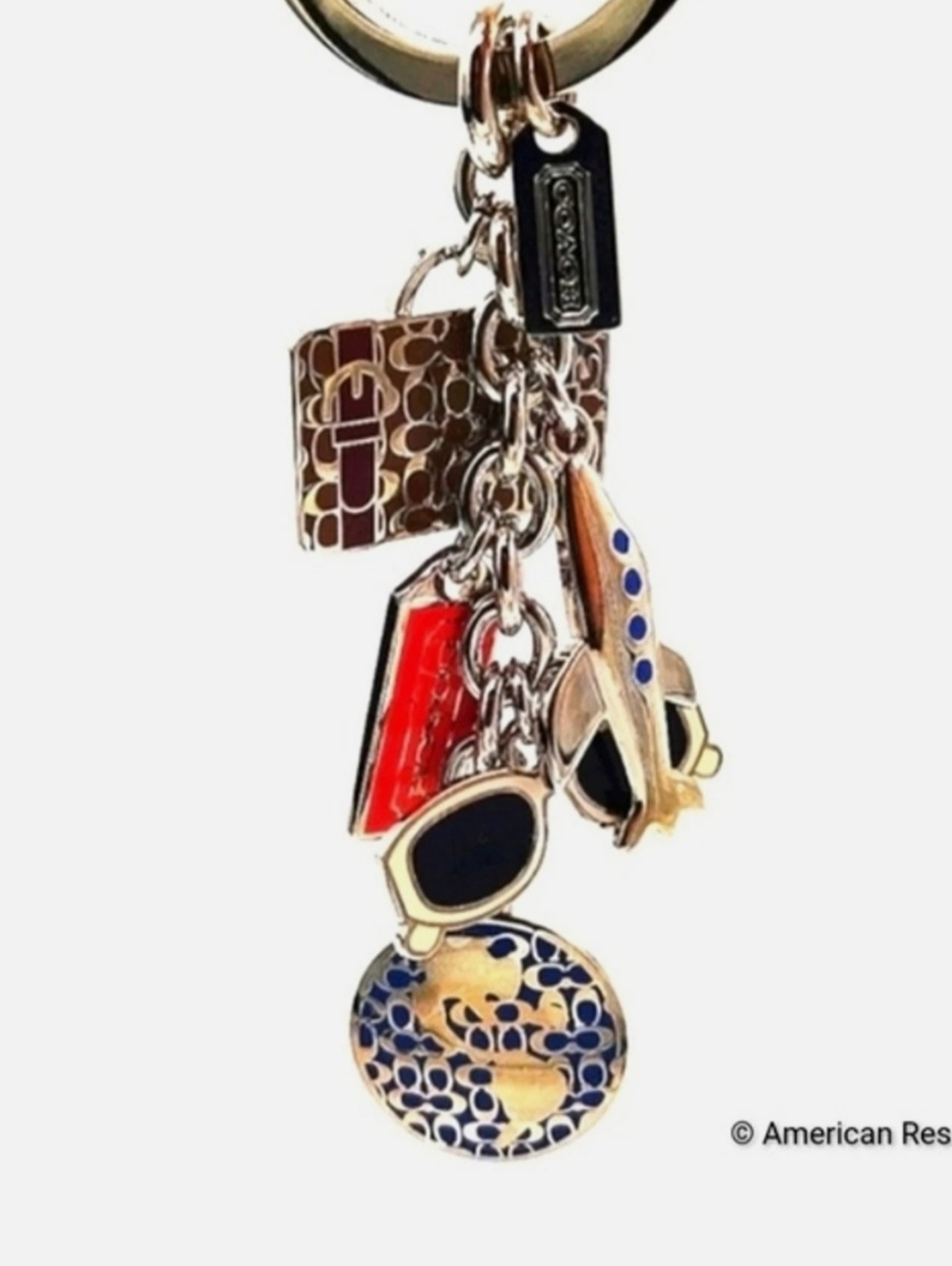 Coach World Traveler Vintage Keychain - Picture 3 of 4